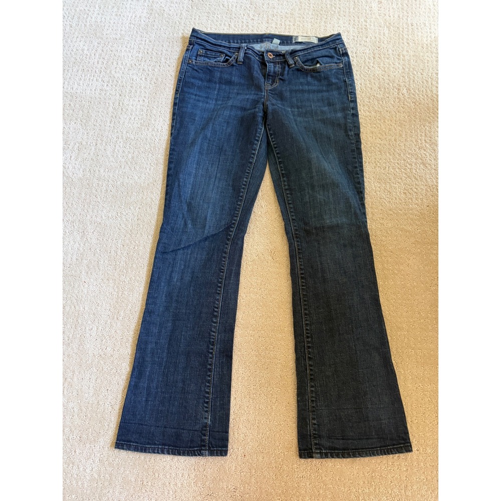 Gap Boot Cut Jeans Womens 6R Dark Blue Stretch Low Rise Y2K